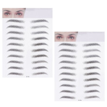10Pièces Sourcils Transfert Naturels Stickers Facile