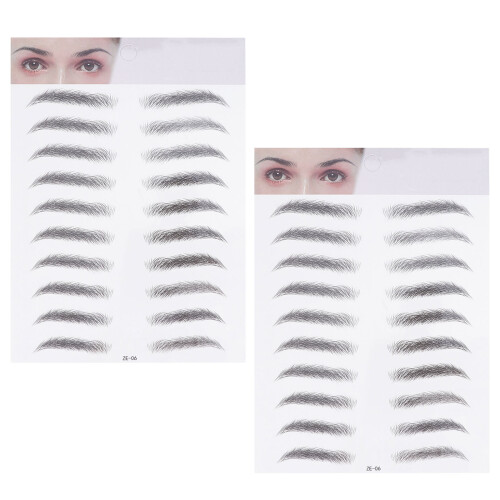 10Pièces Sourcils Transfert Naturels Stickers Facile