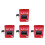 4Pièces Boutons D'alarme D'urgence Rouge Manuel Réarmable 4