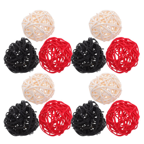 30Pièces Boules En Rotin Pour Artisanat, Décoration 2
