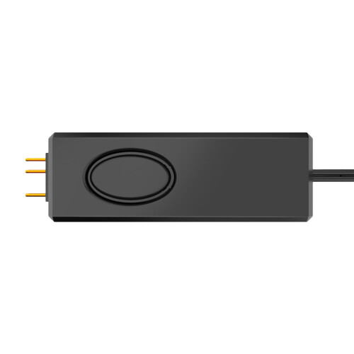 2Pièces Hub LED Argb Contrôleur Boîtier Pièce Commande Manuelle Noir 1