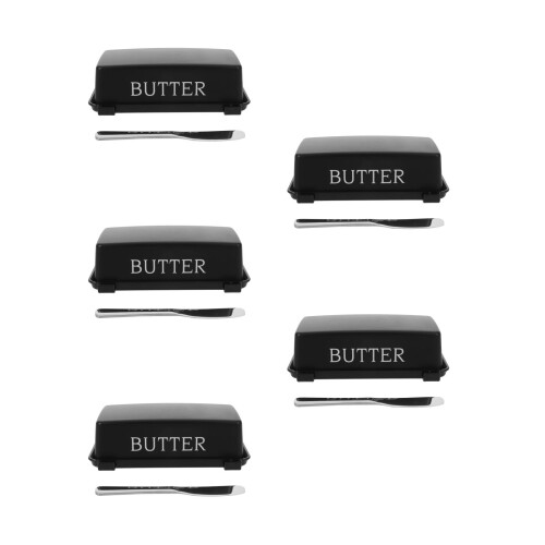 5Pièces Noir Couvercle Couteau Pour Cuisine 2