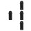 4Pièces Support Mural Polyvalent Pour Outils De En Acier Noir 8