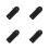 4Pièces Support Mural Polyvalent Pour Outils De En Acier Noir 3
