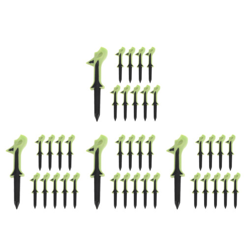 40Pièces Tee De Golf Vert Pièce+tpr Angle Précis Pour Débutants 2