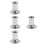 4Pièces Extincteur Moxa Acier Inoxydable Durable Pour Usage 5