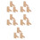 15Pièces Support Tabletop Cadre Photo Khaki Mdf Facile À Installer 6
