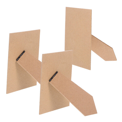 15Pièces Support Tabletop Cadre Photo Khaki Mdf Facile À Installer 1