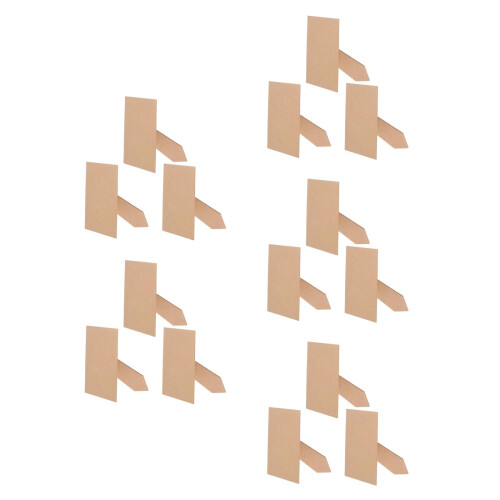 15Pièces Support Tabletop Cadre Photo Khaki Mdf Facile À Installer 2