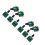 10Pièces Vitesse Pwm Vert Métal Interrupteur Dc 8