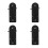 4Pièces Support Mural Polyvalent Pour Outils De En Acier Noir 5