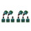 10Pièces Vitesse Pwm Vert Métal Interrupteur Dc 7