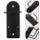 4Pièces Support Mural Polyvalent Pour Outils De En Acier Noir 9