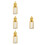 4Pièces Flacons Verre Et Pour Femme 4