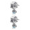 2Pièces Pendentif Argent S925 Bijou Bracelet Durable 6