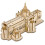 3Pièces Puzzle Enfants Maison 3D Bois Clair Thaï 1