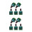 10Pièces Vitesse Pwm Vert Métal Interrupteur Dc 4