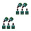 10Pièces Vitesse Pwm Vert Métal Interrupteur Dc 5