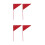 4Pièces Drapeaux De Marquage Triangulaires Pour Sports 5