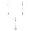 3Pièces Accessoires Suspendus Nuage Bois Clair Relaxant 8