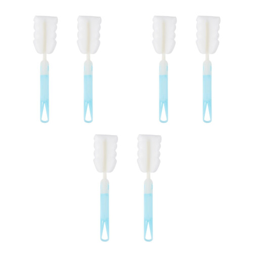 6Pièces Brosses Bébé Avec Éponge Douce Pour Nettoyage 2