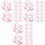 144Pièces Décor Rose À Bascule Pour Baby Shower 5