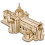 3Pièces Puzzle Enfants Maison 3D Bois Clair Thaï 4
