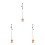3Pièces Accessoires Suspendus Nuage Bois Clair Relaxant 5