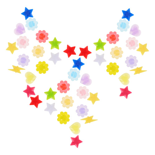 2Pièces Perles De Rayon Multicolores En Caoutchouc Tpr Lumineuses 2