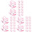 144Pièces Décor Rose À Bascule Pour Baby Shower 4