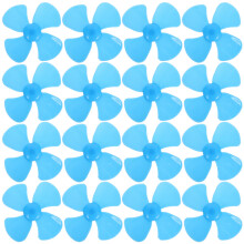 60Pièces Accessoires Mini Ventilateur Plastique 4 Lames DIY