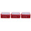 3Pièces Boîtes Saint-Valentin Métalliques Rouge Rangement 6
