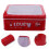 3Pièces Boîtes Saint-Valentin Métalliques Rouge Rangement 8