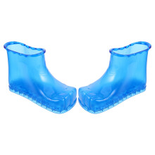 1Paire Souliers Bain De Pieds PVC Polyvalents Pour Rose