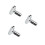 3Pièces Thermomètre De Douche LED Argenté Pile Durable Précis 4