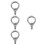 8Pièces Support Clignotant Aluminium Monture Fourche Argent 9