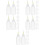 60Pièces Flacons Squeeze Colle Transparent Pointe Fine Réutilisables 9