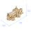 3Pièces Puzzle Enfants Maison 3D Bois Clair Thaï 2