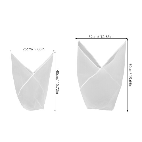 2Pièces Tissus Blancs Réutilisables Filet Cuisson Alimentaire 2