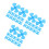 60Pièces Accessoires Mini Ventilateur Plastique 4 Lames DIY 9