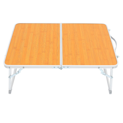 2Pièces Table De Camping Portable En Aluminium Table De Lit Résistante