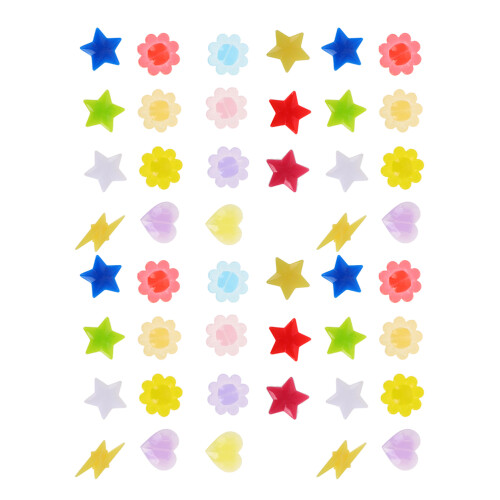 2Pièces Perles De Rayon Multicolores En Caoutchouc Tpr Lumineuses 1