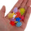 2Pièces Perles De Rayon Multicolores En Caoutchouc Tpr Lumineuses 9