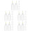 60Pièces Flacons Squeeze Colle Transparent Pointe Fine Réutilisables 8