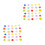 2Pièces Perles De Rayon Multicolores En Caoutchouc Tpr Lumineuses 7