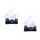 2Pièces Décoration Aquarium Anémones Silicone Aspect Naturel 6