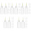 60Pièces Flacons Squeeze Colle Transparent Pointe Fine Réutilisables 5