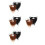 8Pièces Barbes Et Moustaches Costume Polyester Couleurs Mix 4