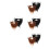 8Pièces Barbes Et Moustaches Costume Polyester Couleurs Mix 7