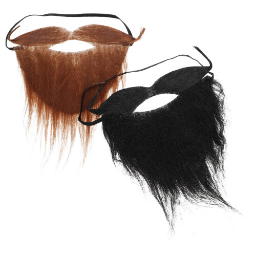8Pièces Barbes Et Moustaches Costume Polyester Couleurs Mix 1